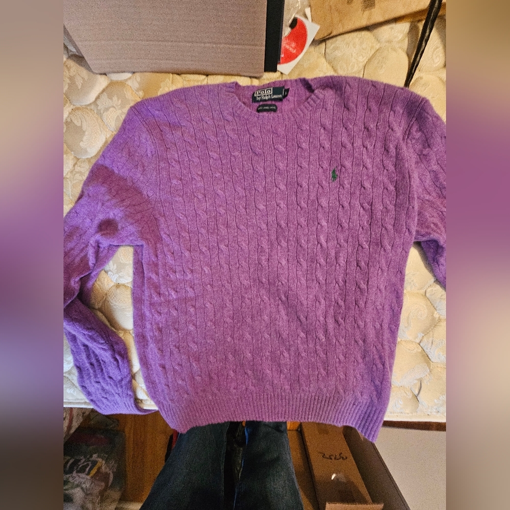 Polo ralph lauren lambs wool sweater L